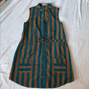 Striped Sleeveless Dress